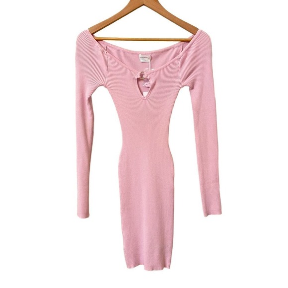 NWT Lovers & Friends Hera Bodycon Off-shoulder Dress Lavender Women's Sz S - Picture 2 of 8